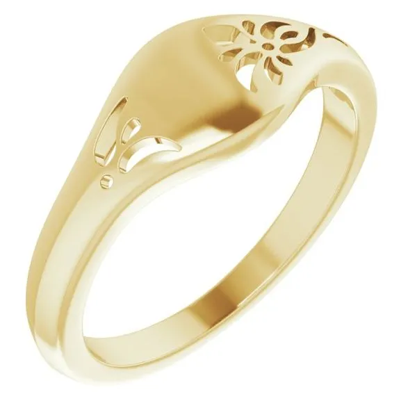 Pierced Floral-Inspired Ring James Wolf Jewelers Mason, OH