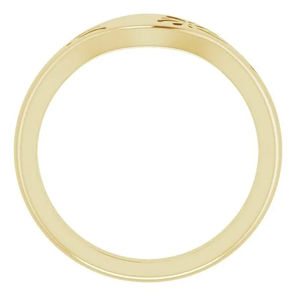 Pierced Floral-Inspired Ring Image 2 Long Jewelers Chesapeake, VA