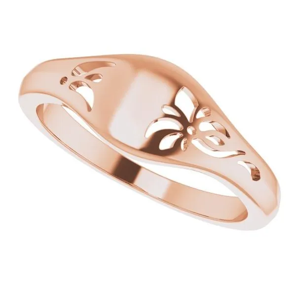 Pierced Floral-Inspired Ring Image 5 James Wolf Jewelers Mason, OH