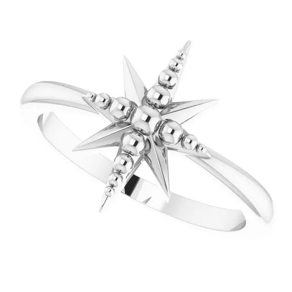 Beaded Star Ring Image 5 John E. Koller Jewelry Designs owasso, OK