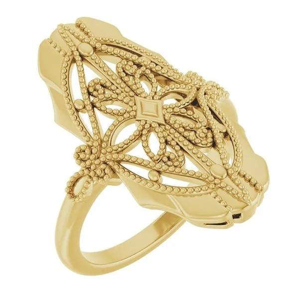 Vintage-Inspired Ring James Wolf Jewelers Mason, OH