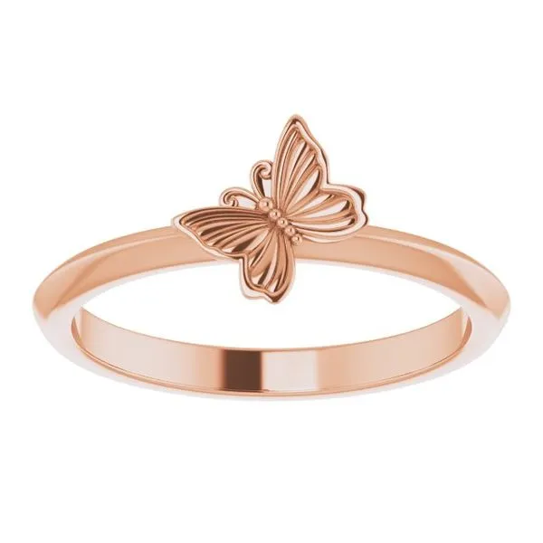 Stackable Butterfly Ring Image 3 Milan's Jewelry Inc Sarasota, FL