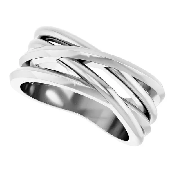 Criss-Cross Ring Image 5 James Wolf Jewelers Mason, OH