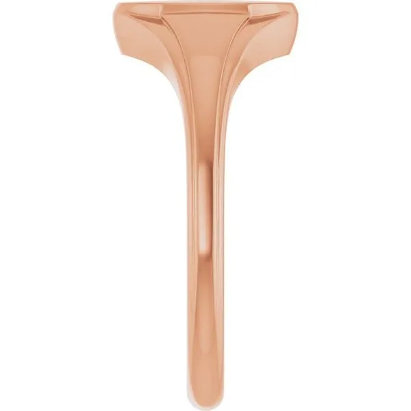 Oval Fluted Signet Ring Image 4 Milan's Jewelry Inc Sarasota, FL