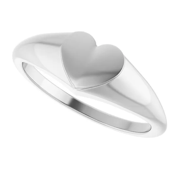 Heart Signet Ring Image 5 John E. Koller Jewelry Designs owasso, OK