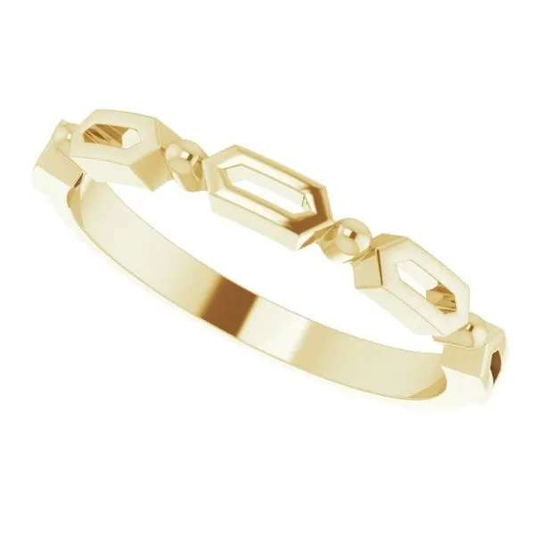 Stackable Geometric Ring Image 5 James Wolf Jewelers Mason, OH