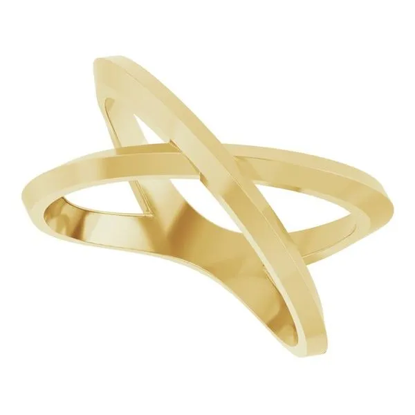 Knife-Edge Criss-Cross Ring Image 5 D&M Jewelers Green Bay, WI