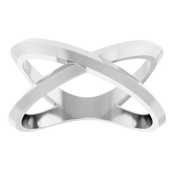 Knife-Edge Criss-Cross Ring Image 3 Jerald Jewelers Latrobe, PA