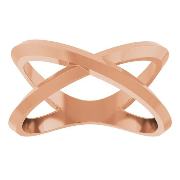 Knife-Edge Criss-Cross Ring Image 3 Comstock Jewelers Edmonds, WA