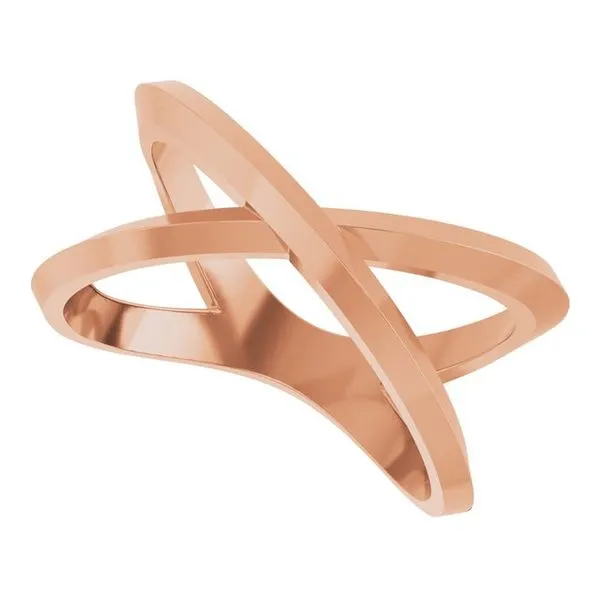 Knife-Edge Criss-Cross Ring Image 5 Milan's Jewelry Inc Sarasota, FL