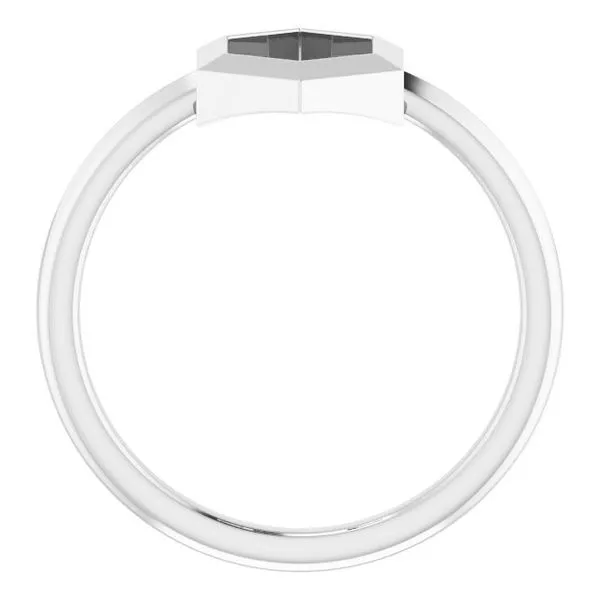 Negative Space Hexagon Ring Image 2 Long Jewelers Chesapeake, VA