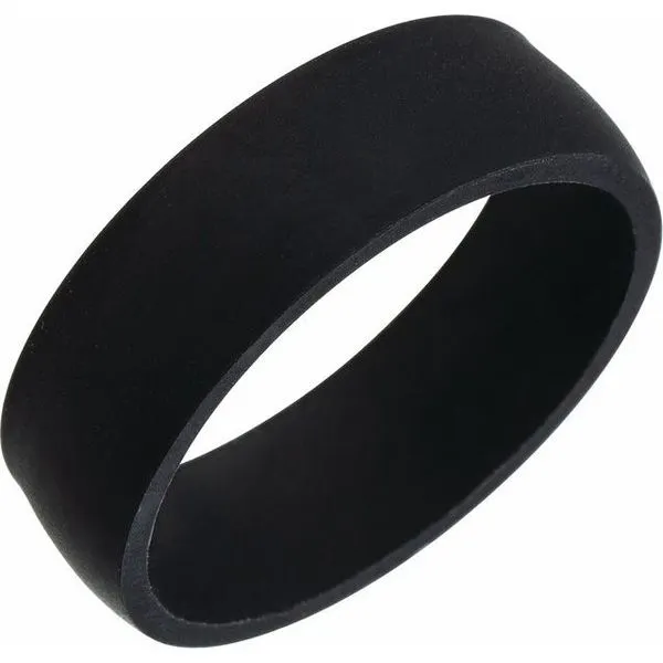Silicone Comfort-Fit Half Round Band Allain's Jewelry New Iberia, LA