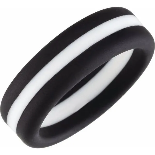 Silicone Comfort-Fit Half Round Band Albert's Jewelers Kingsland, GA