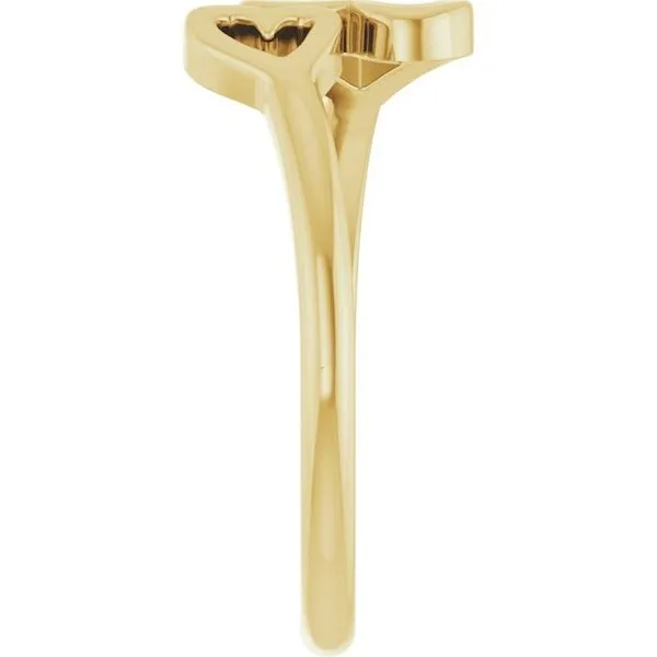 Double Heart Ring Image 4 Hopman Jewelers Elkhart, IN