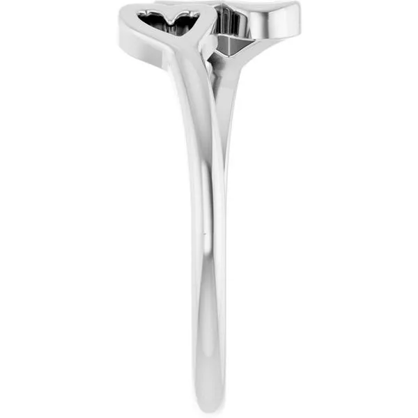 Double Heart Ring Image 4 Mendham Jewelers Mendham, NJ
