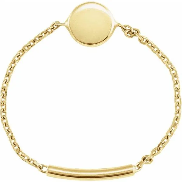 Disc Chain Ring Leslie E. Sandler Fine Jewelry and Gemstones rockville , MD