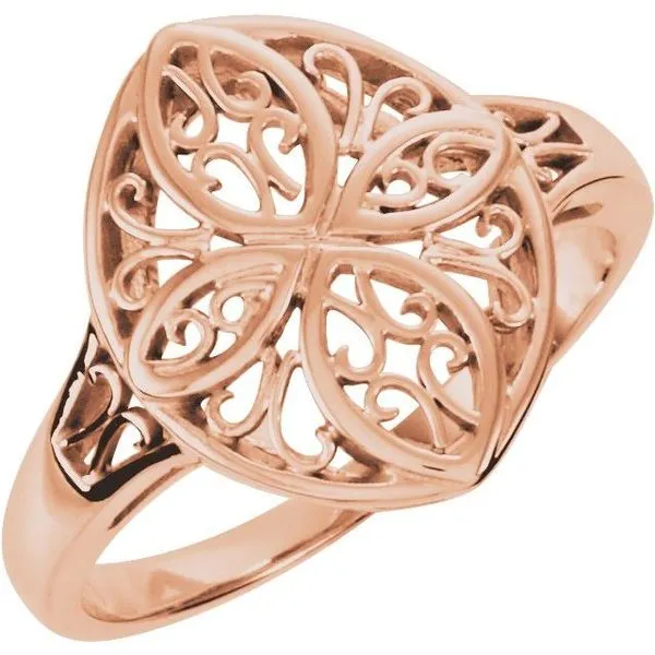 Vintage-Inspired Filigree Ring James Wolf Jewelers Mason, OH