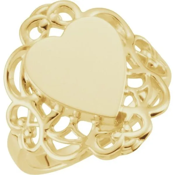 Heart Signet Ring James Wolf Jewelers Mason, OH