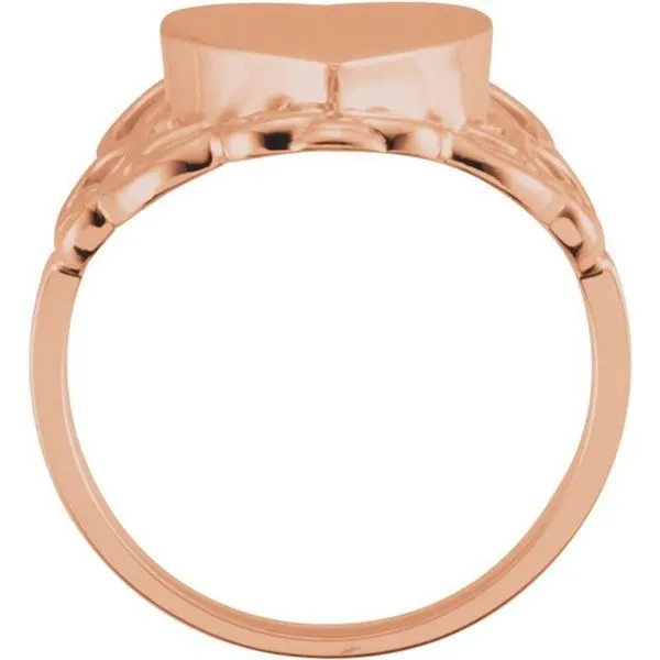 Heart Signet Ring Image 2 Long Jewelers Chesapeake, VA