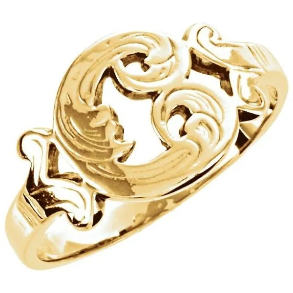 Initial Ring James Wolf Jewelers Mason, OH