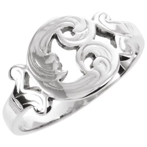Initial Ring Woelk's House of Diamonds Russell, KS
