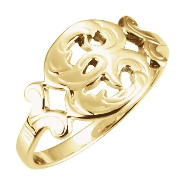 Initial Ring James Wolf Jewelers Mason, OH