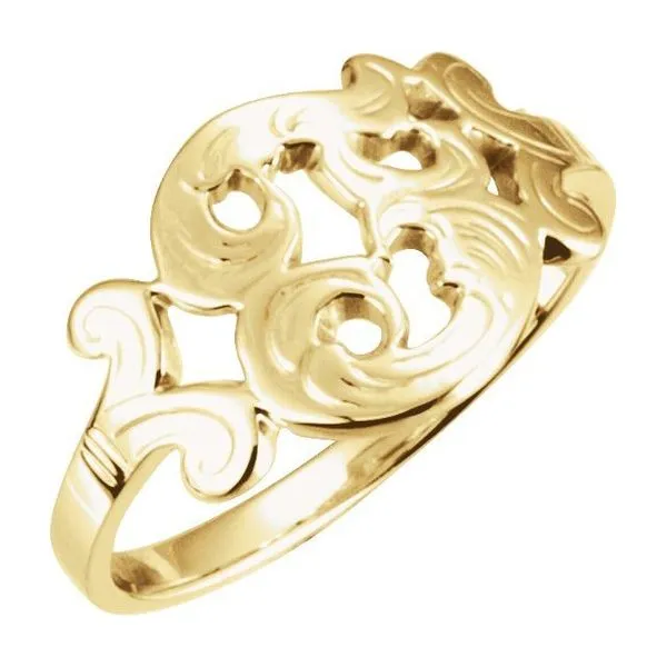 Initial Ring James Wolf Jewelers Mason, OH