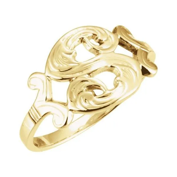 Initial Ring James Wolf Jewelers Mason, OH