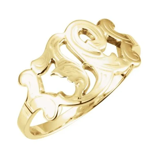 Initial Ring James Wolf Jewelers Mason, OH