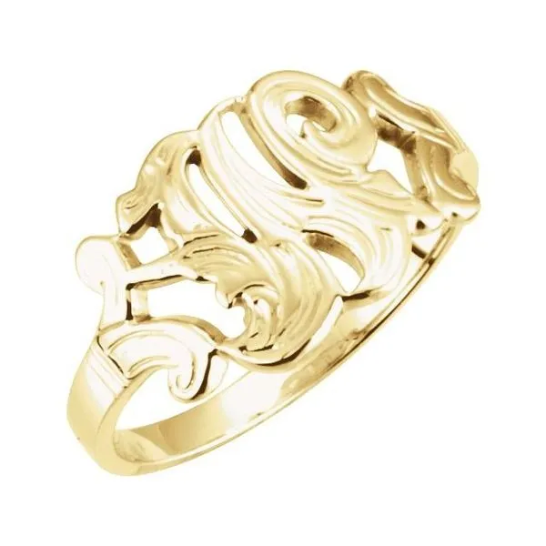 Initial Ring James Wolf Jewelers Mason, OH