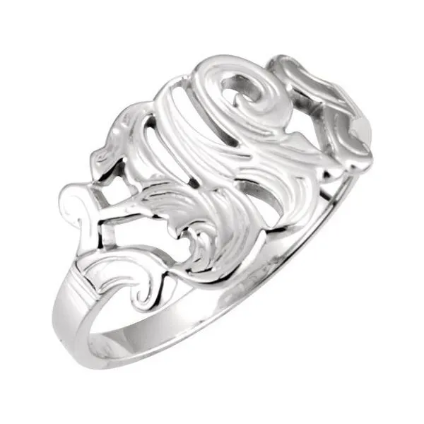 Initial Ring John E. Koller Jewelry Designs owasso, OK