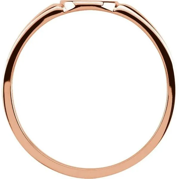 Oval Signet Ring Image 2 Milan's Jewelry Inc Sarasota, FL