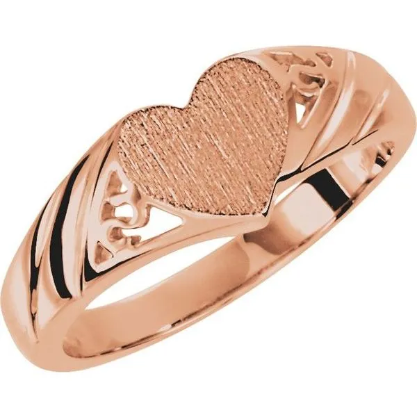 Heart Signet Ring Long Jewelers Chesapeake, VA