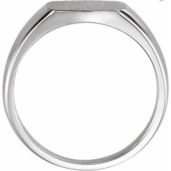 Square Signet Ring Image 2 Milan's Jewelry Inc Sarasota, FL