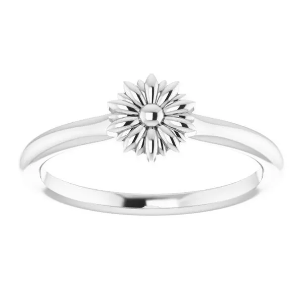 Stackable Floral Ring Image 3 Woelk's House of Diamonds Russell, KS