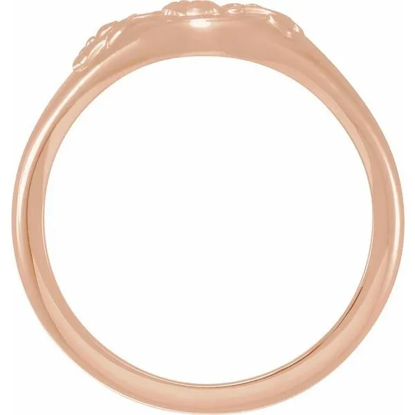 Floral Signet Ring Image 2 Comstock Jewelers Edmonds, WA