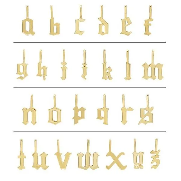 Gothic Initial Charm/Pendant Image 3 Diny's Jewelers Middleton, WI