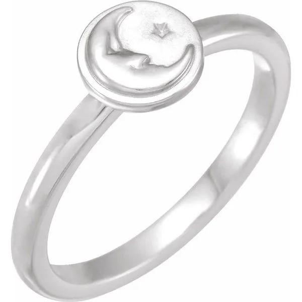 Moon & Star Ring Linwood Custom Jewelers Linwood, NJ