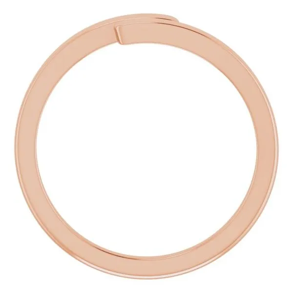 Engravable Bypass Ring Image 2 Linwood Custom Jewelers Linwood, NJ