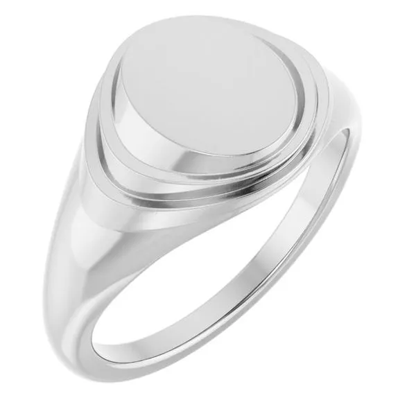 Engravable Oval Signet Ring Comstock Jewelers Edmonds, WA