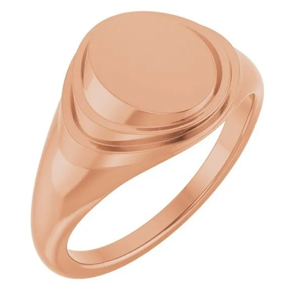 Engravable Oval Signet Ring Henry B. Ball Jewelers Canton, OH