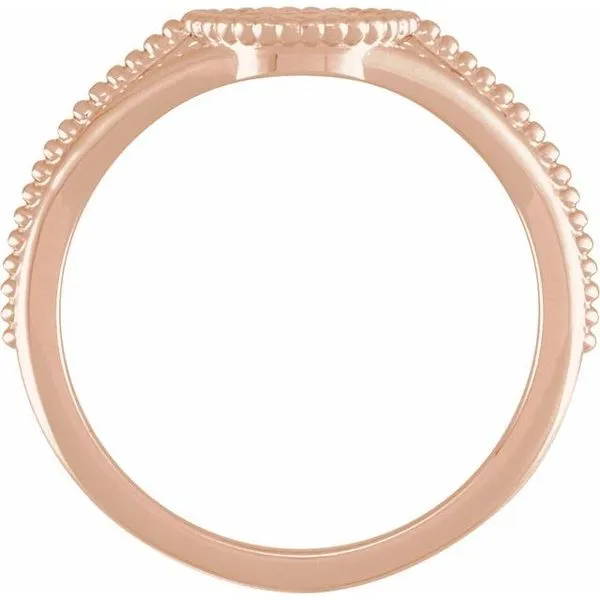 Beaded Cameo Medallion Ring Image 2 Henry B. Ball Jewelers Canton, OH