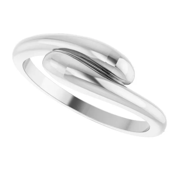 Domed Bypass Ring Image 5 Linwood Custom Jewelers Linwood, NJ