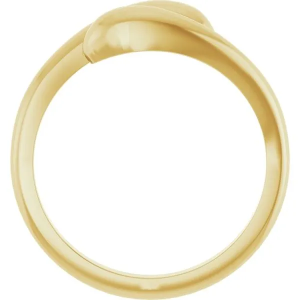 Domed Bypass Ring Image 2 James Wolf Jewelers Mason, OH