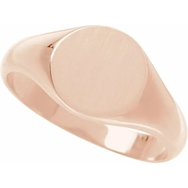 Round Signet Ring Image 3 D'Errico Jewelry Scarsdale, NY