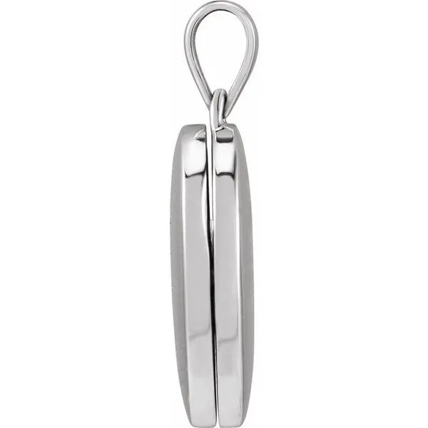 Engravable Oval Locket Image 2 Rasmussen Jewelers Spanish Fork, UT