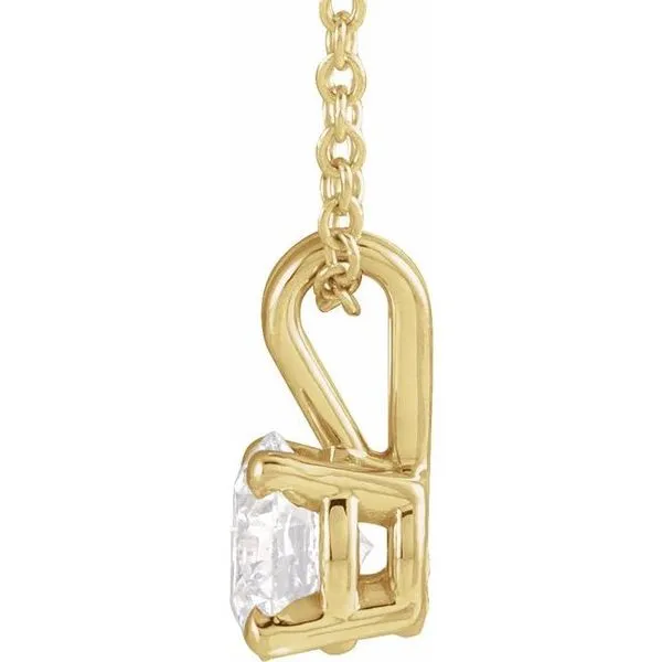 Solitaire Necklace Image 2 James Wolf Jewelers Mason, OH