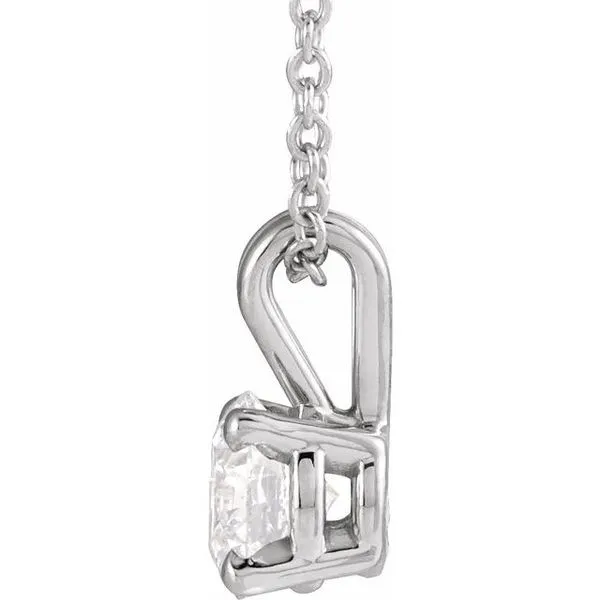 Solitaire Necklace Image 2 James Wolf Jewelers Mason, OH