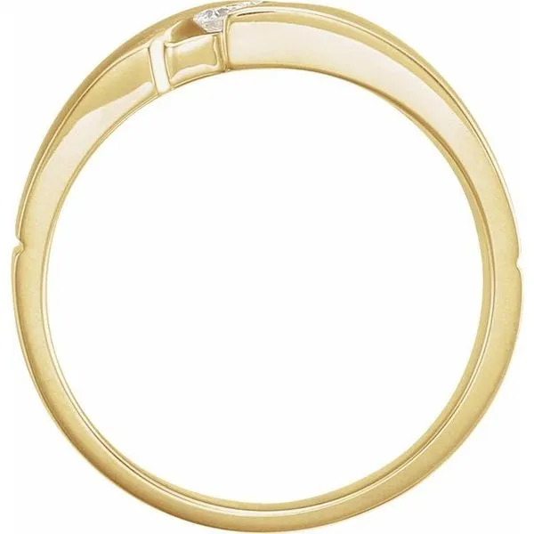 Three-Stone Band Image 2 Allain's Jewelry New Iberia, LA