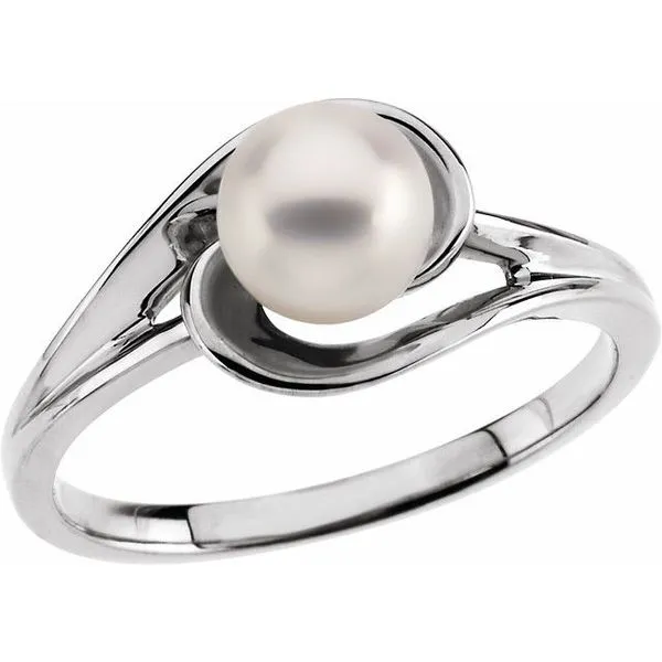 Pearl Interlocking Ring Comstock Jewelers Edmonds, WA